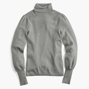 J.Crew Balloon Sleeve Turtleneck Sweater